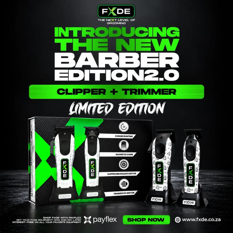 FXDE Barber Edition 2.0 Limited Edition clipper and trimmer set